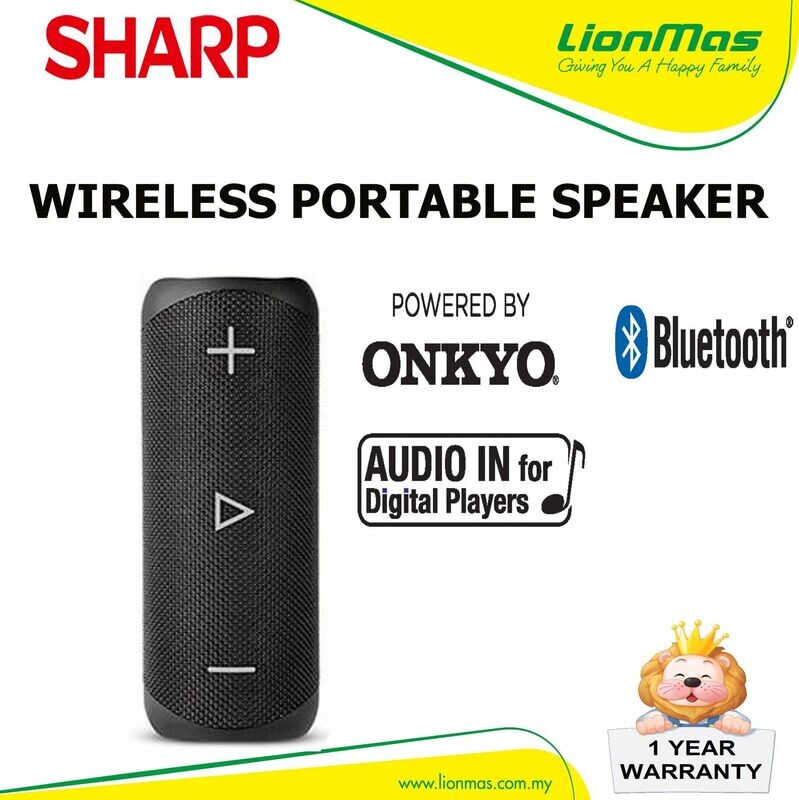 SHARP WIRELESS BLUTOOTH SPEAKER (20W) GXBT280BK SHARP WIRELESS BLUTOOTH SPEAKER (20W) GXBT280BK