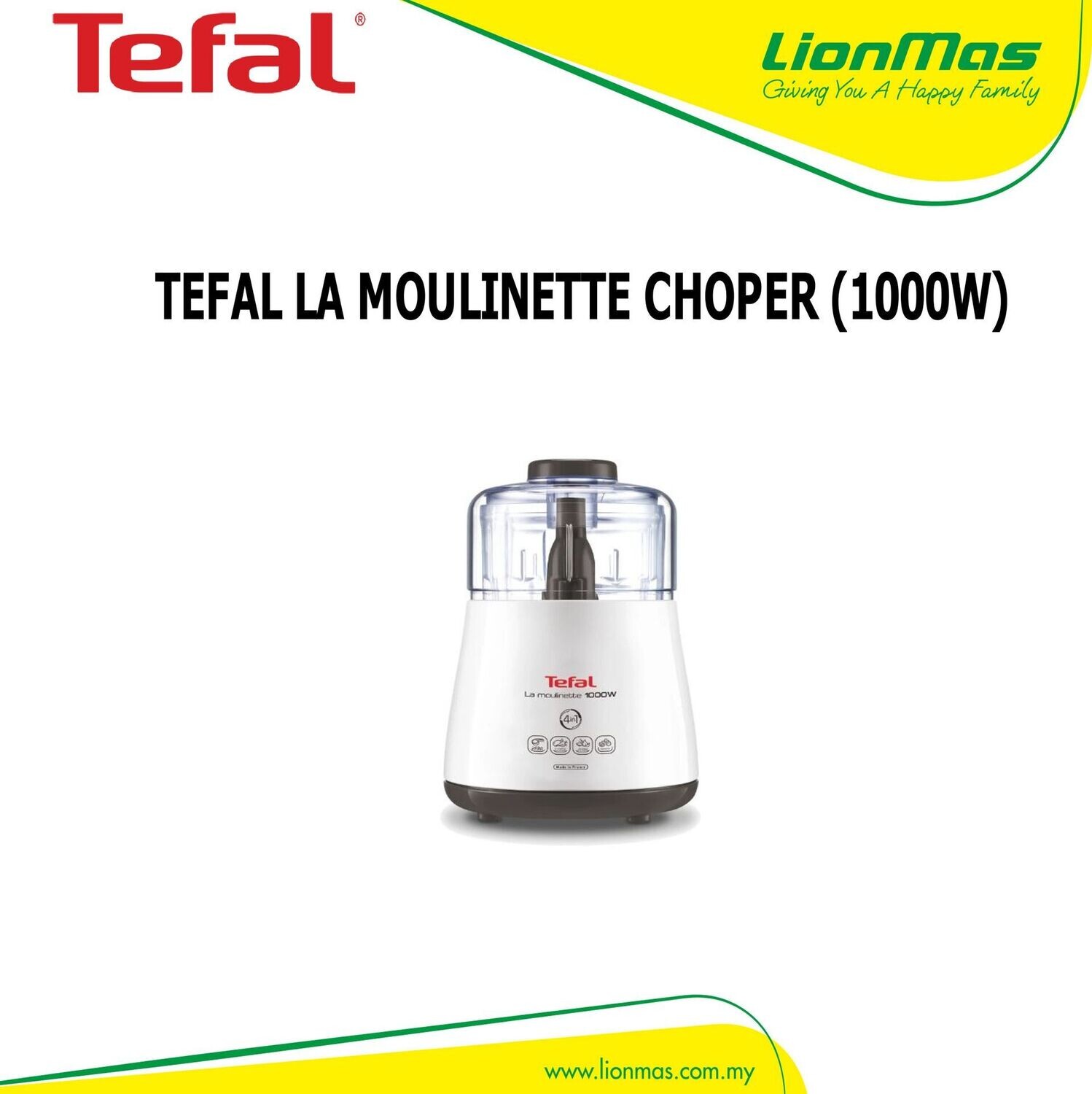 TEFAL LA MOULINETTE CHOPPER (1000W) DPA171