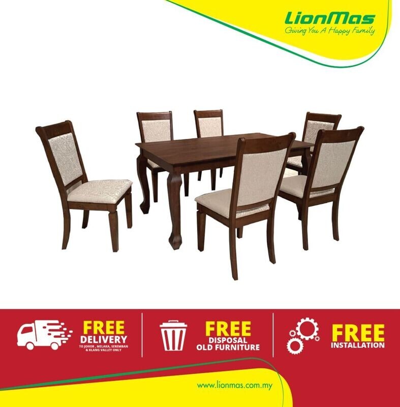 White Cushion Dining Set (1+6+2 Arm Chairs) White Cushion Dining Set (1+6+2 Arm Chairs)