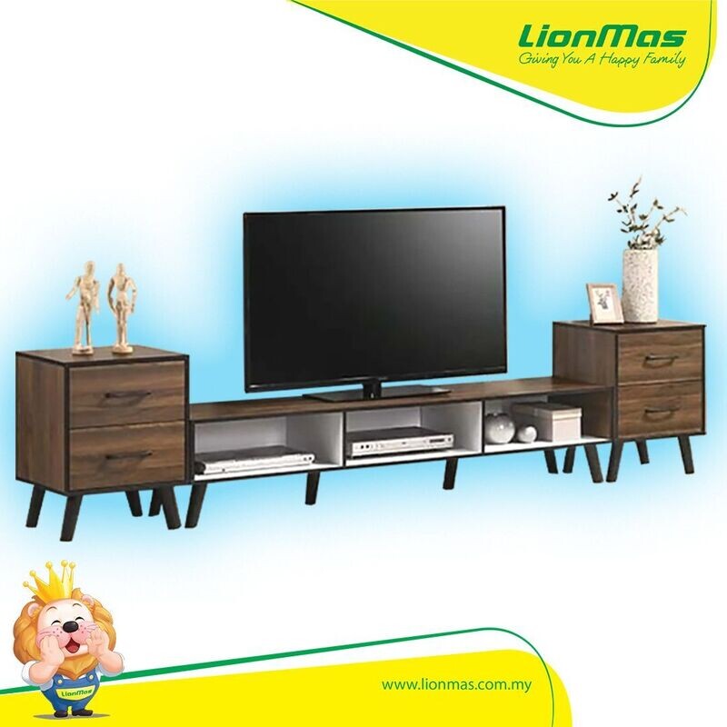 Wooden TV Cabinet 9ft