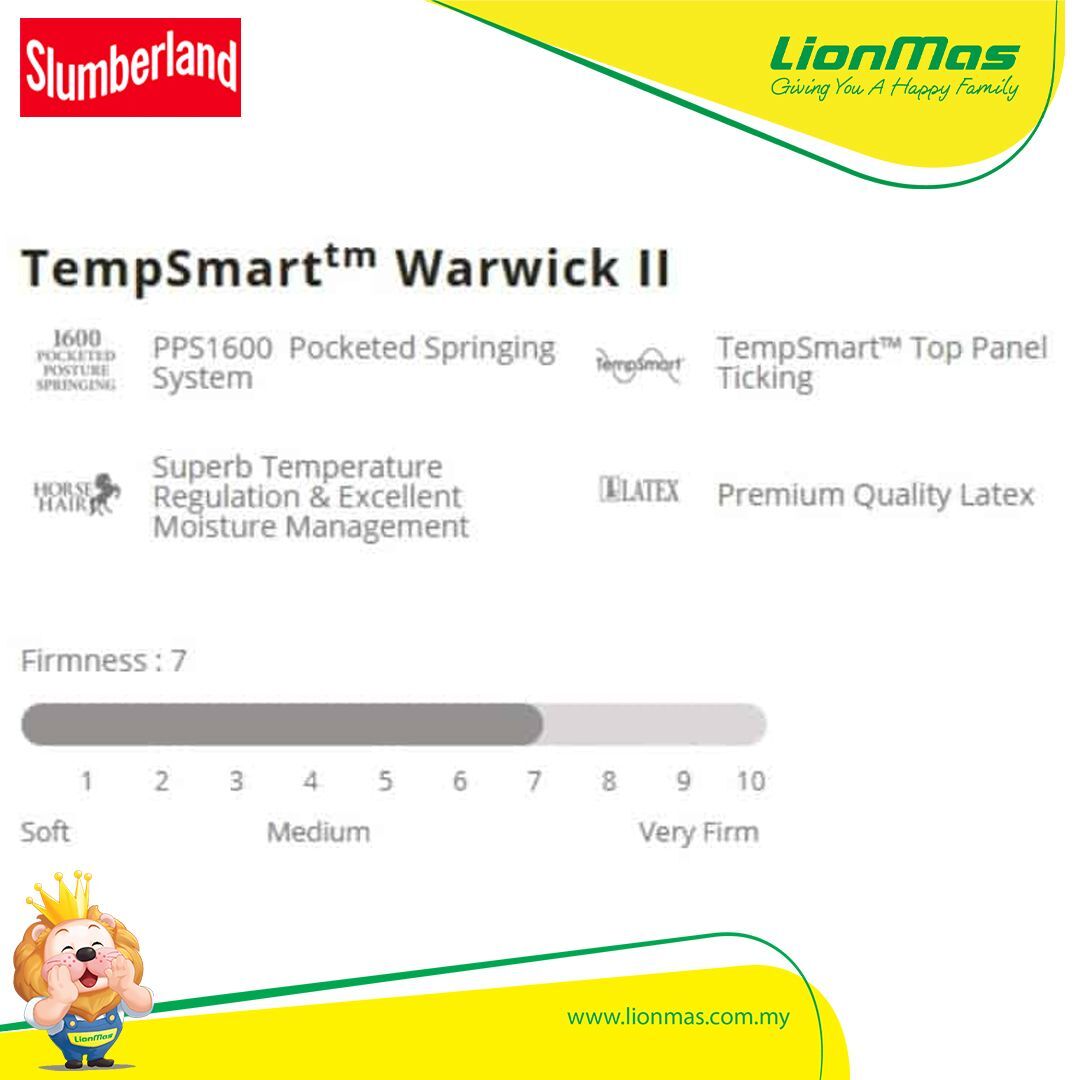 SLUMBERLAND Tempsmart Warwick II (King Size)