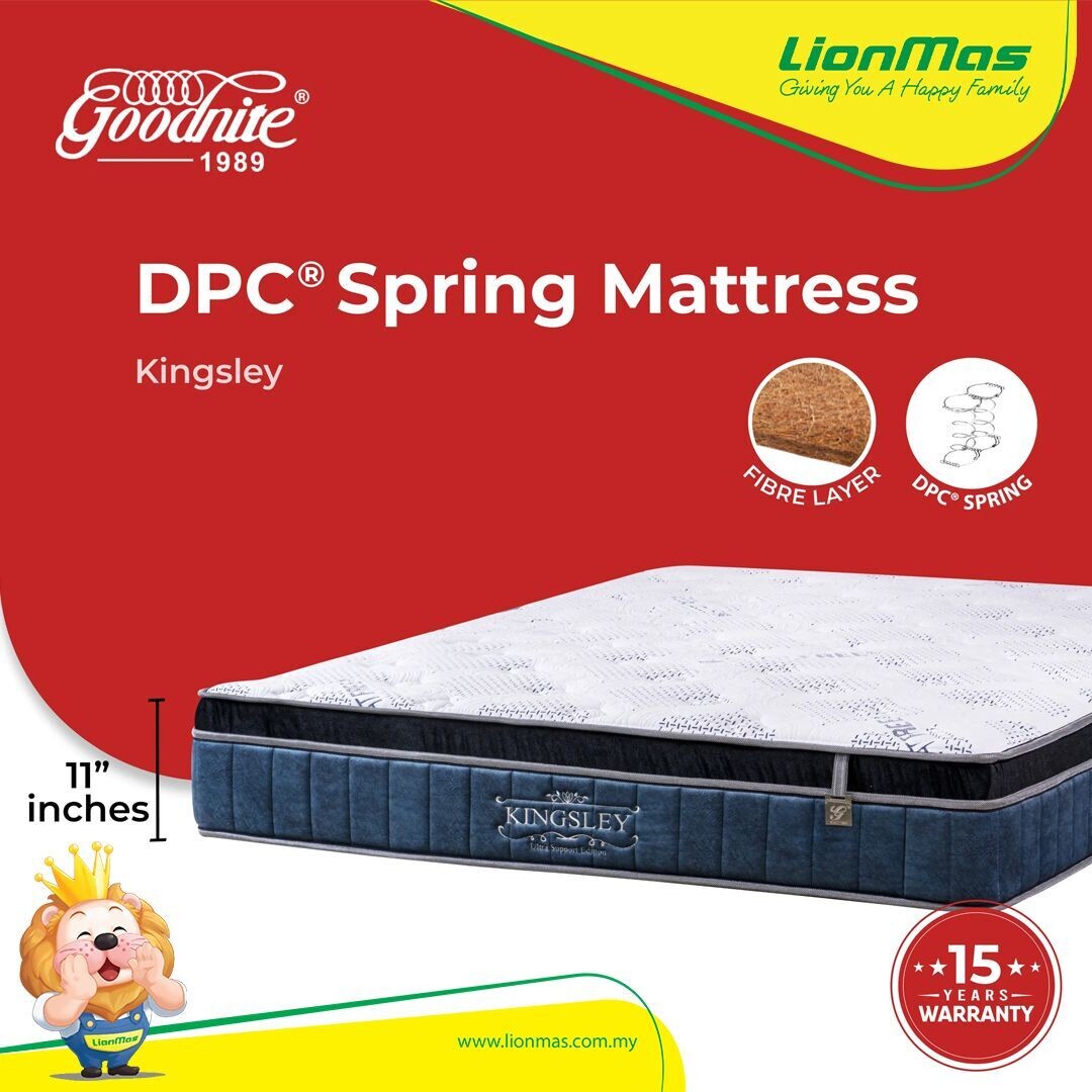 GOODNITE Kingsley DPC Spring Mattress (11 Inch)