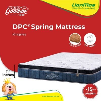 GOODNITE Kingsley DPC Spring Mattress (11 Inch)