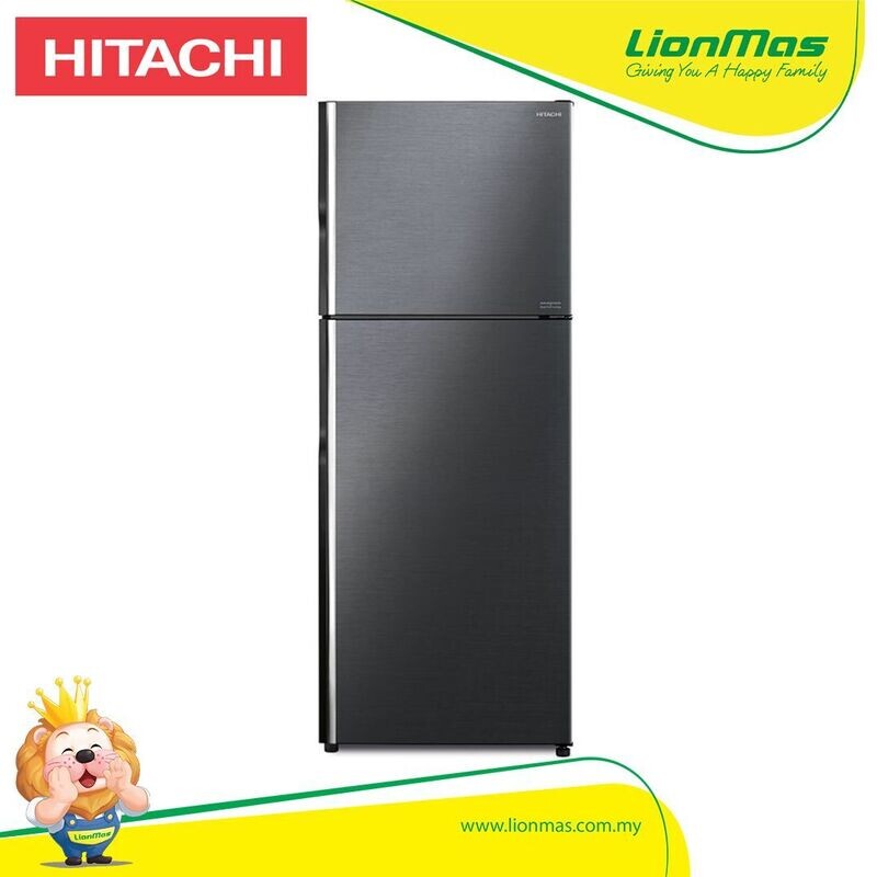 HITACHI 443L INVERTER DUAL COOLING 2 DOOR REFRIGERATOR R-VX490PM9BBK