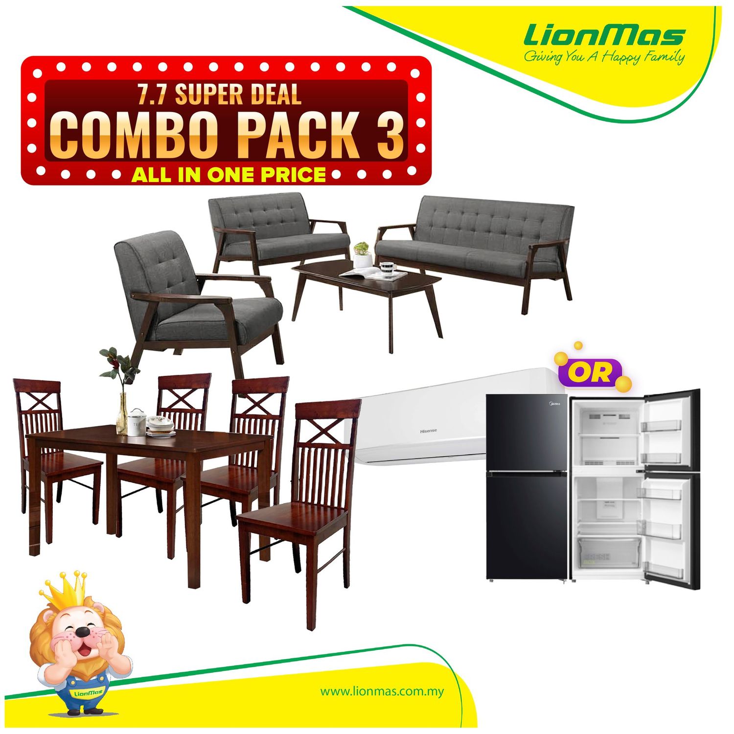 Combo 3 Lionmas Pack