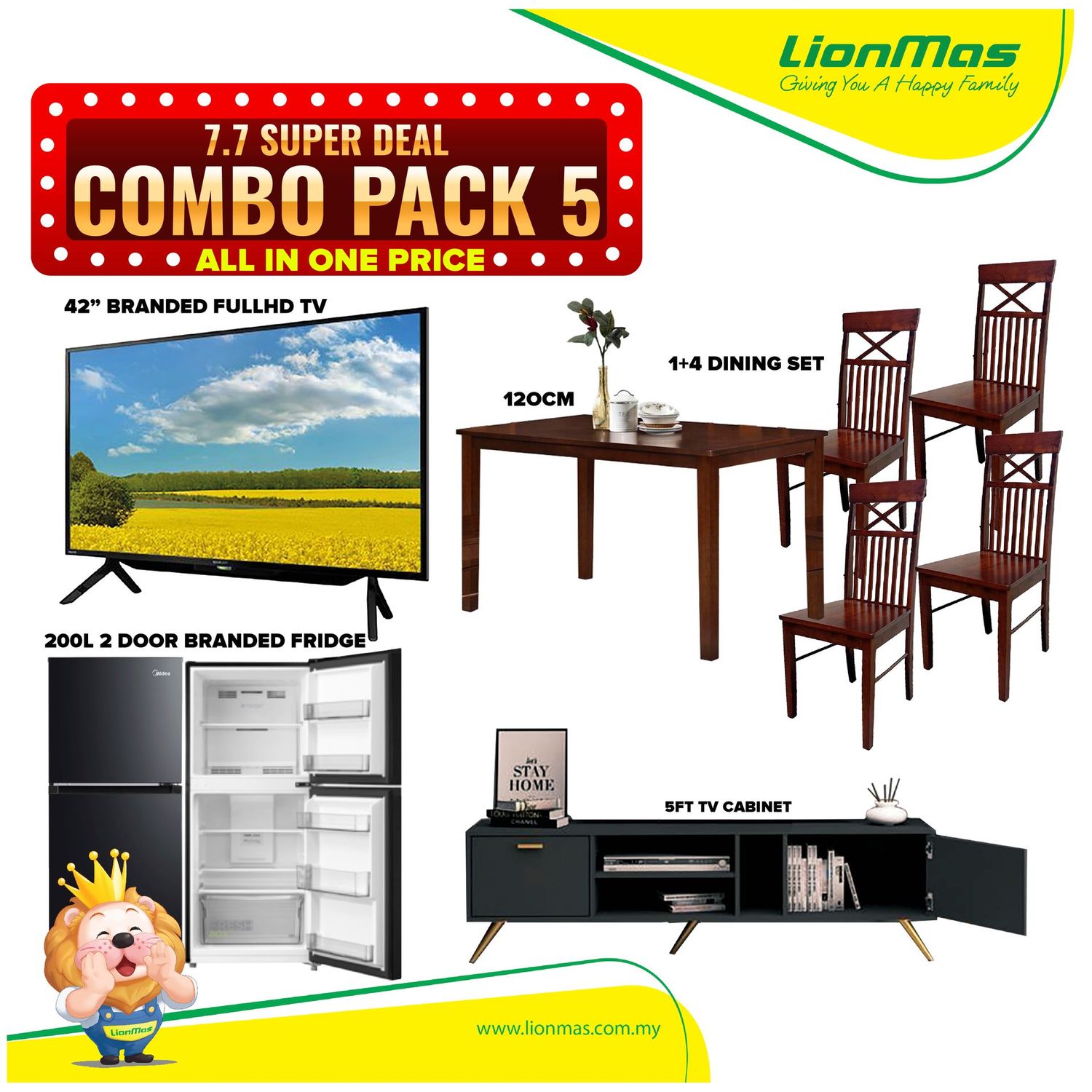 Combo 5 Lionmas Pack
