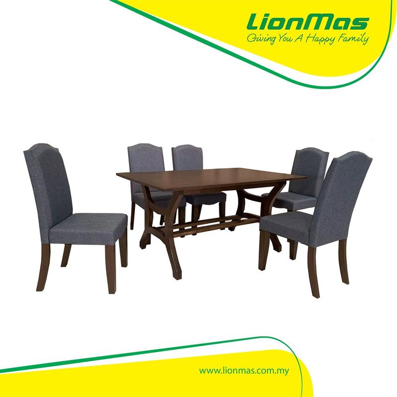 Elegant 6-Seater Dining Set – Timeless Style & Comfort Elegant 6-Seater Dining Set – Timeless Style & Comfort