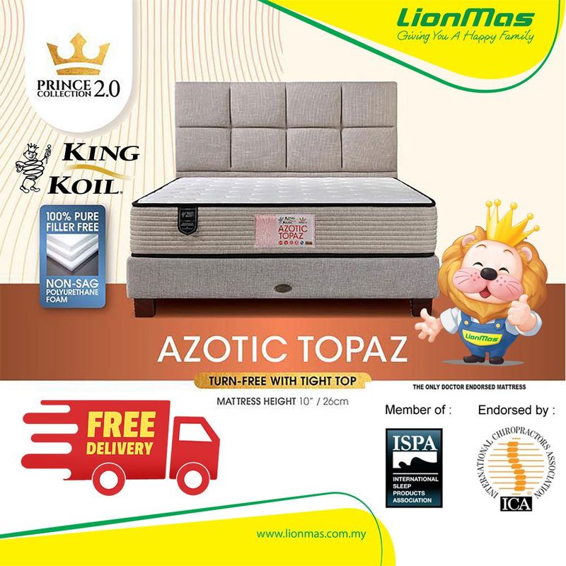 King Koil Prince Collection 2.0 – Azotic Topaz (Turn-Free with Tight Top)