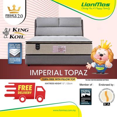 King Koil Prince Collection 2.0 – Imperial Topaz (Turn-Free with Pillow Top)