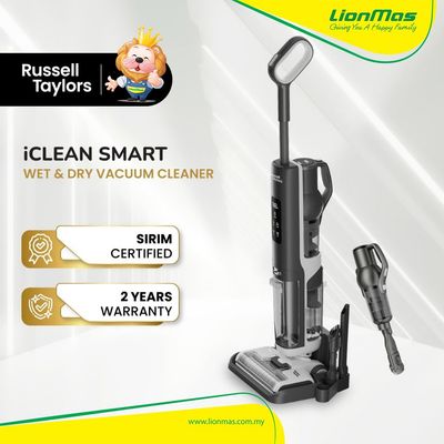 Russell Taylors iClean Wet Dry Cordless Floor Washer Vacuum Cleaner & Mop V10