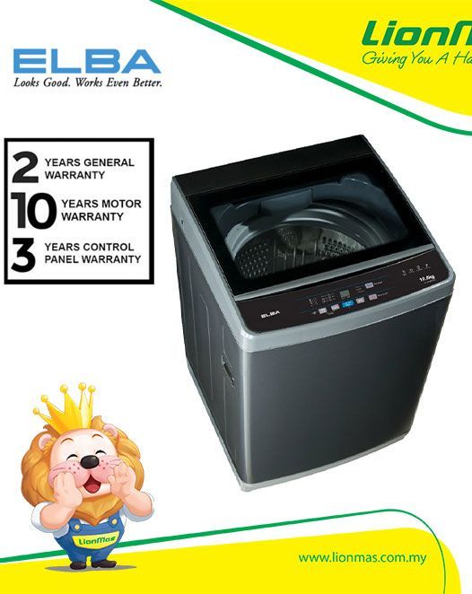 Elba 10KG EWT-N1087D(GR) Top Load Fully automatic Washing Machine EWTN1087DG