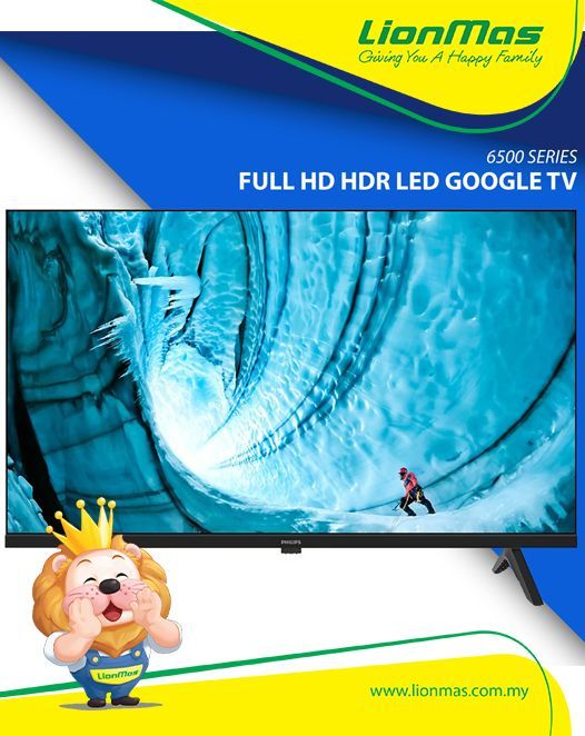 Philips 43 Inch FULL HD HDR Smart Google LED TV 43PFT6509/68