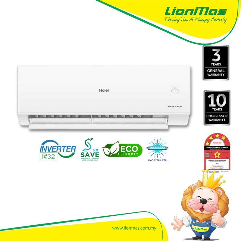 Haier HSU10VQC22 HSU13VQC22 R32 Inverter Series Air Conditioner 1.0