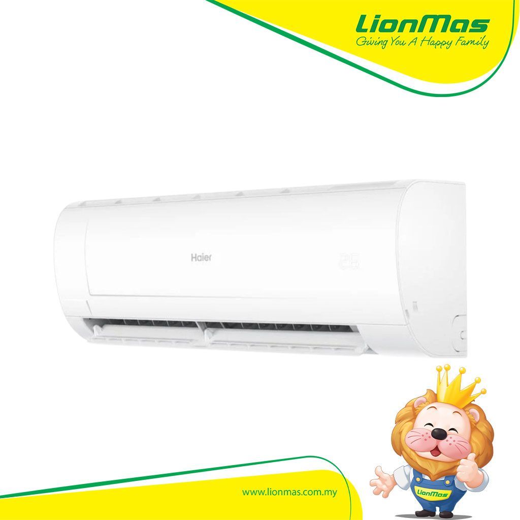 [1.0HP][Non-Inverter] Haier HSU-10LPB23 Air Conditioner 1.0HP Wall Split Triple Airflow Non-Inverter R32