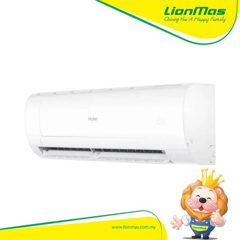 [1.0HP][Non-Inverter] Haier HSU-10LPB23 Air Conditioner 1.0HP Wall Split Triple Airflow Non-Inverter R32
