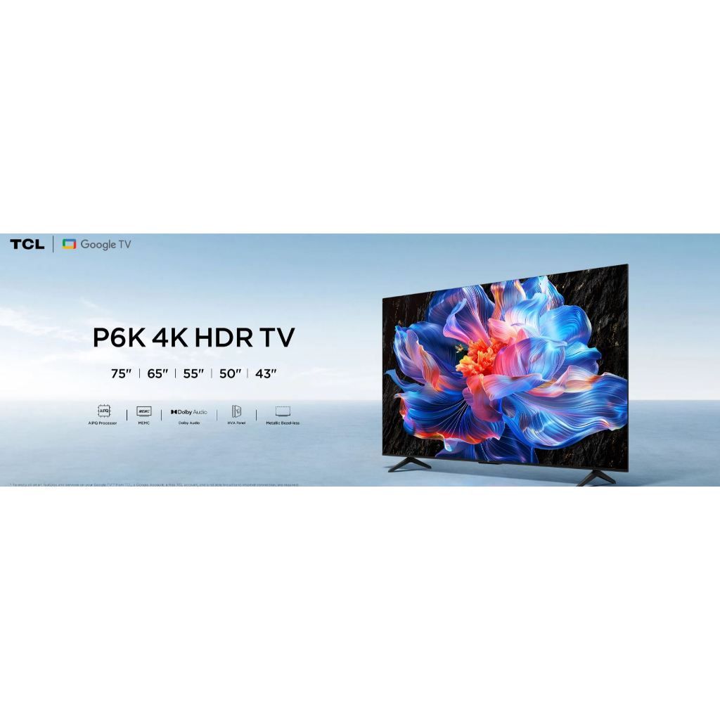 TCL 55P6K 55 INCH 4K UHD Google TV