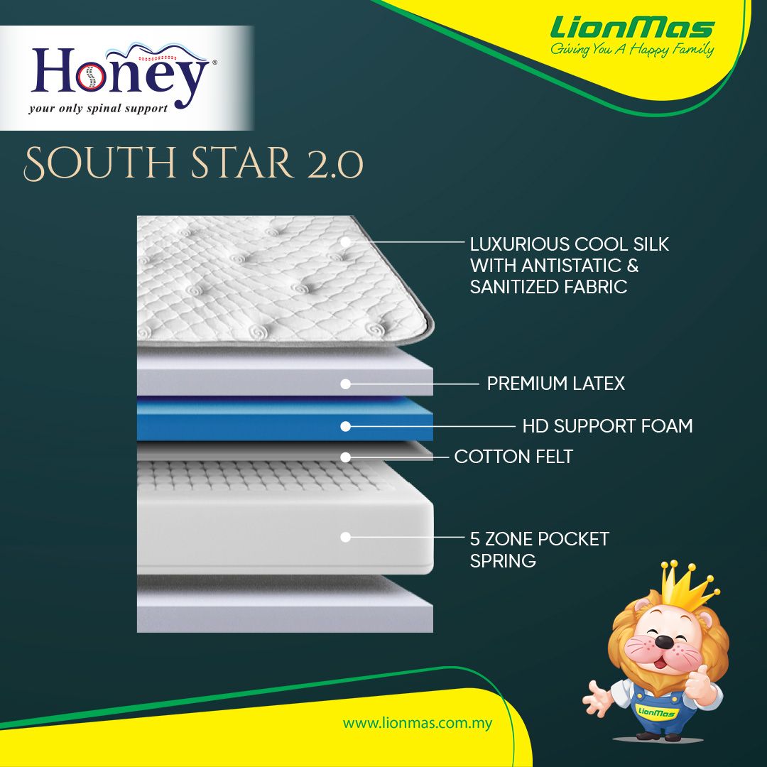 HONEY South Star 2.0 Mattress (Queen)