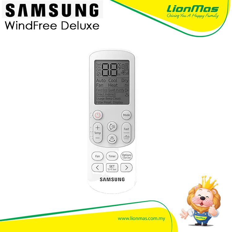 Samsung 1.0HP  WindFree Deluxe R32 Inverter Air Conditioner AR10BYFAMWKNME