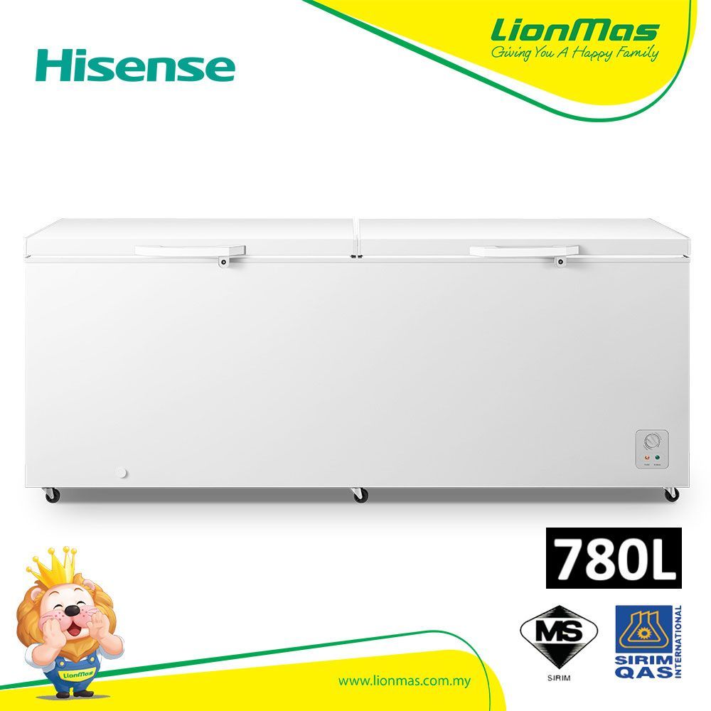 Hisense (780L) 8 In 1 Chest Freezer With LED Light FC900D4BWBP