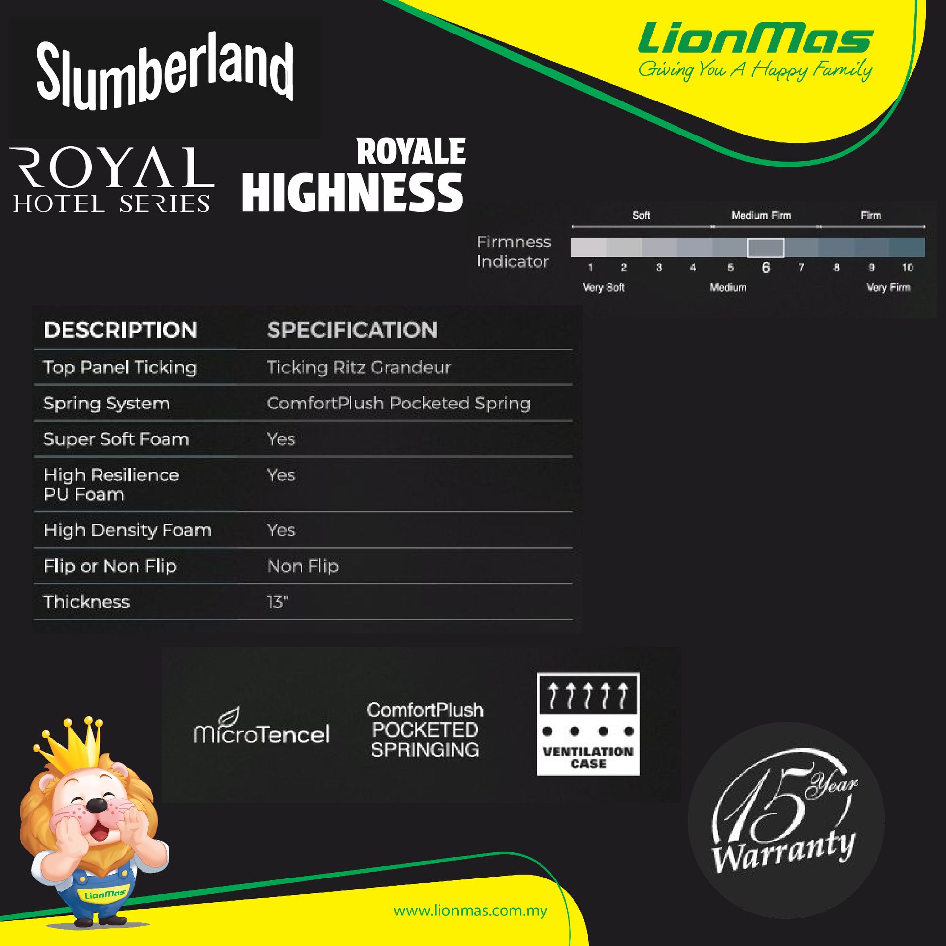 SLUMBERLAND ROYAL HIGHNESS [SPECIAL EDITION] + QUEEN SIZE + FREE GIFTS