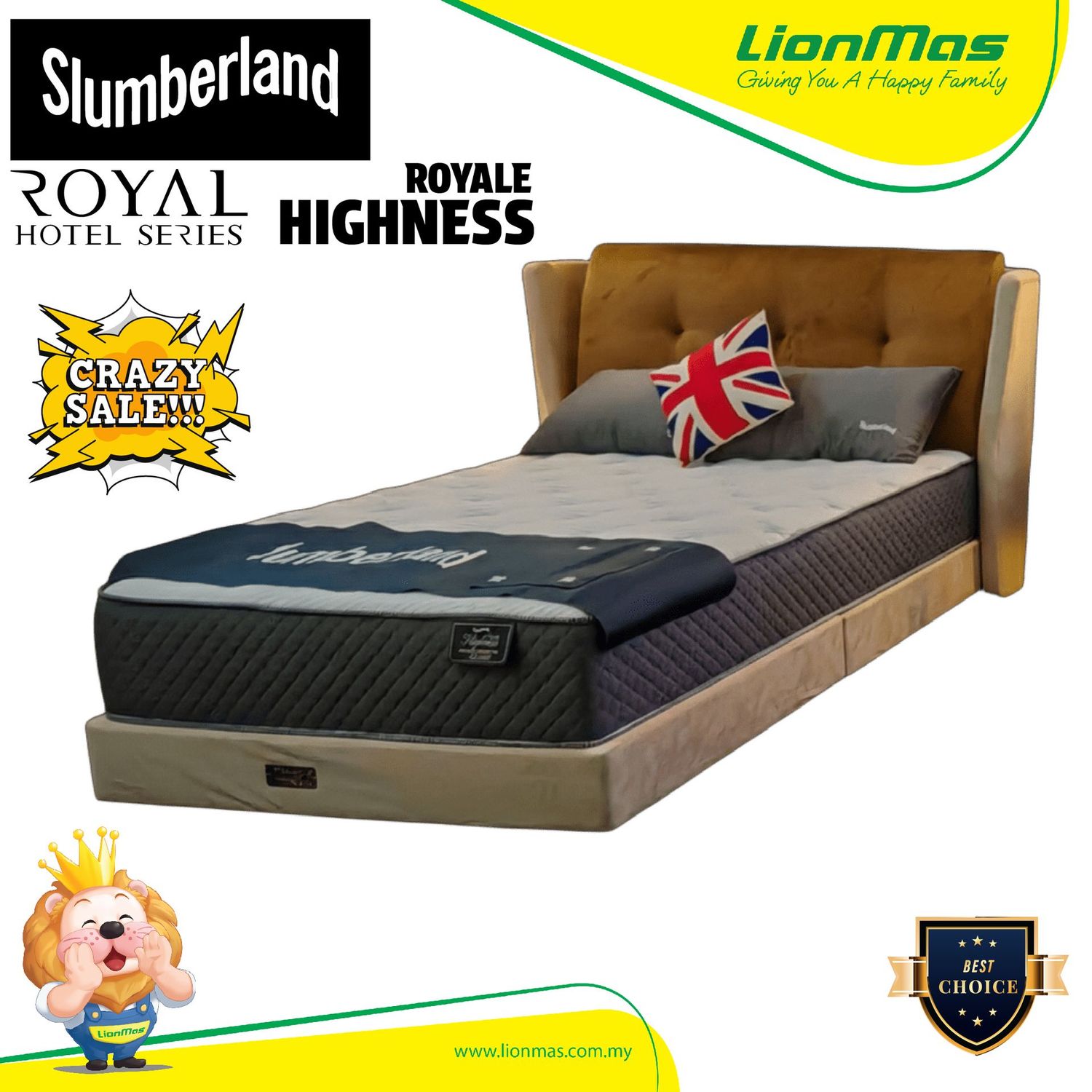 SLUMBERLAND ROYAL HIGHNESS [SPECIAL EDITION] + QUEEN SIZE + FREE GIFTS