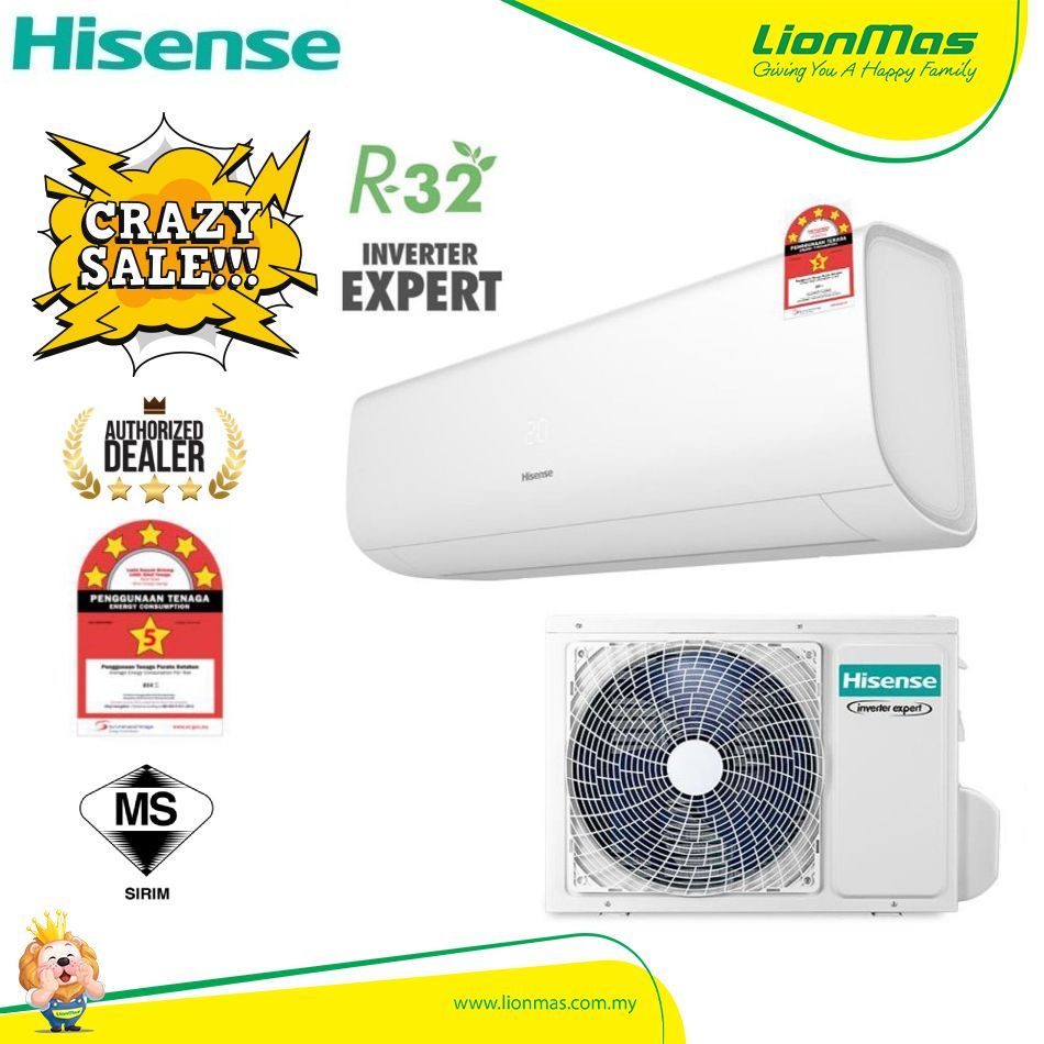 ? ????* HISENSE Air Cond Inverter 1.5hp AI13TUGS  R32