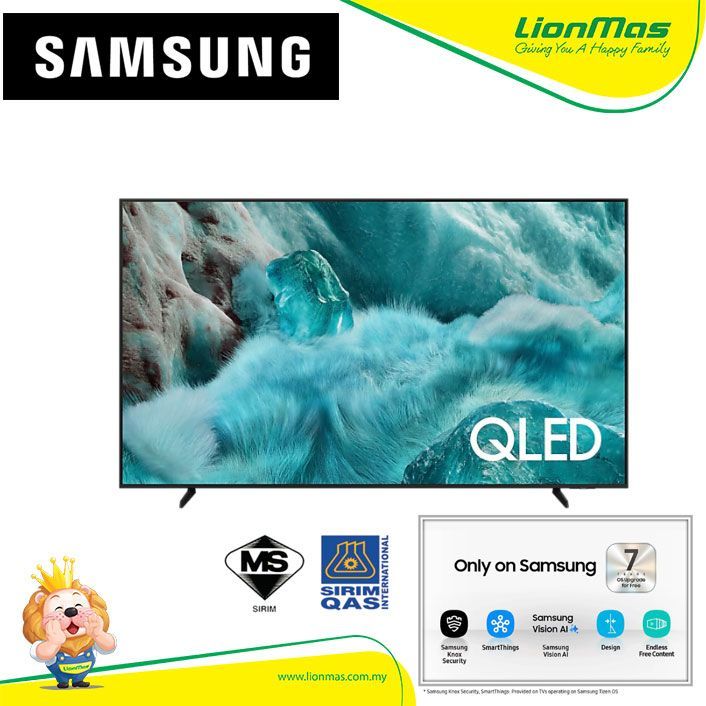 Samsung 65" QLED Q7F 4K Samsung Vision AI Smart TV (2025)