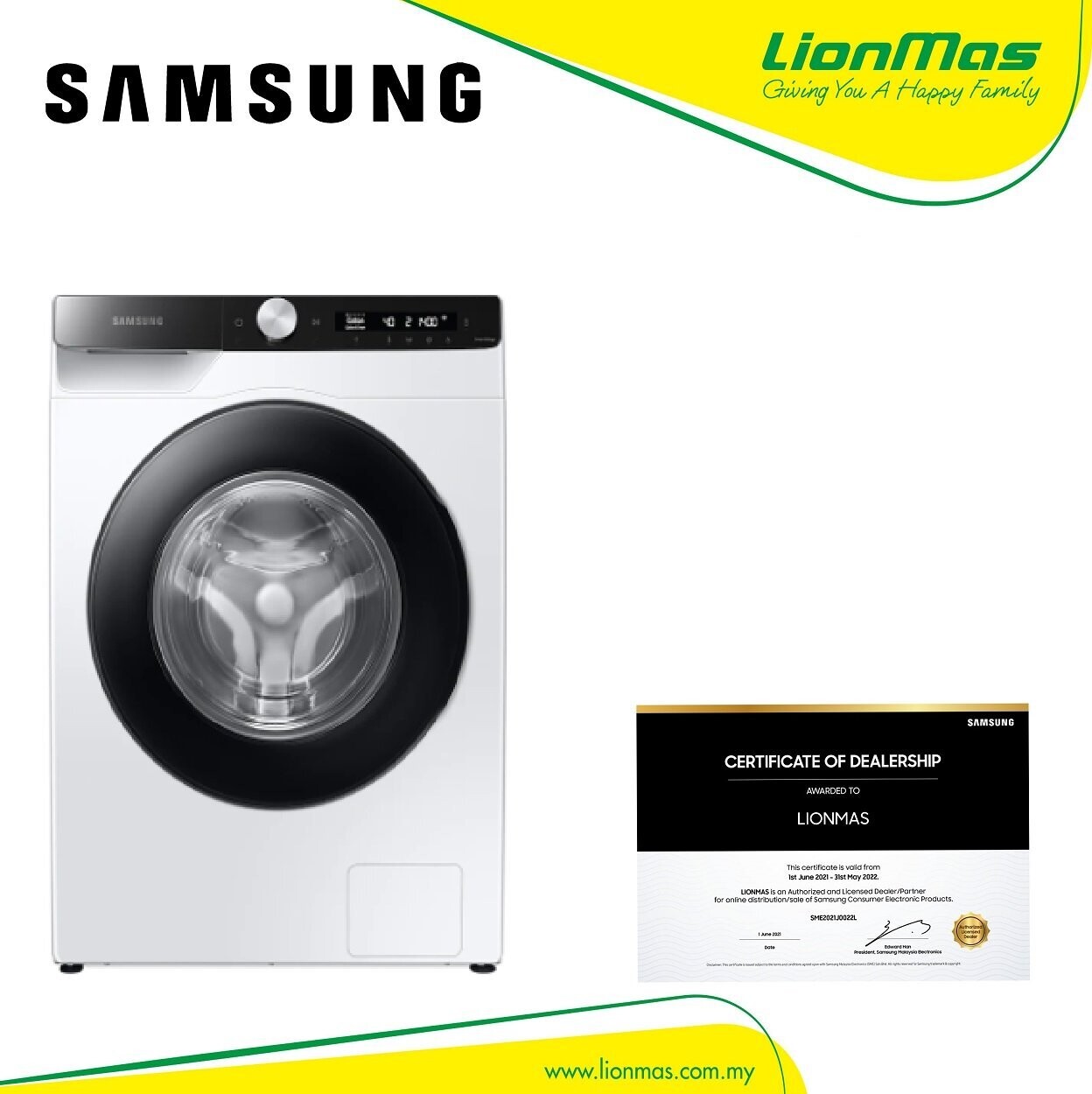 SAMSUNG 9.5KG FRONTLOAD WASHER WITH AI ECOBUBBLE WW95T534DAE SAMSUNG 9.5KG FRONTLOAD WASHER WITH AI ECOBUBBLE WW95T534DAE