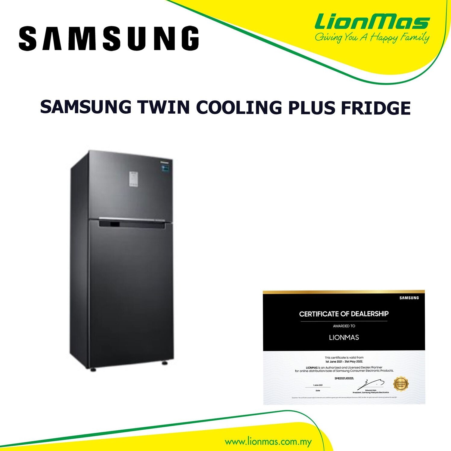 SAMSUNG 620L TWIN COOLING PLUS INVERTER REFRIGERATOR RT-53K6271BS SAMSUNG 620L TWIN COOLING PLUS INVERTER REFRIGERATOR RT-53K6271BS