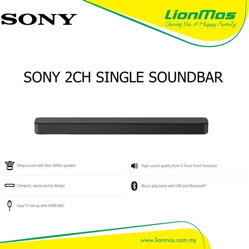 SONY 120W 2CH SINGLE SOUND BAR HTS100F SONY 120W 2CH SINGLE SOUND BAR HTS100F
