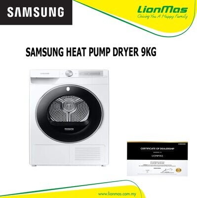 SAMSUNG HEAT PUMP DRYER 9KG DV90T6240LH SAMSUNG HEAT PUMP DRYER 9KG DV90T6240LH