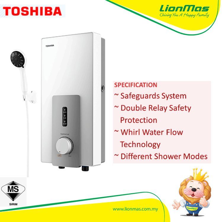 Toshiba Instant Electric Water Heater without Pump - DSK38S5MW