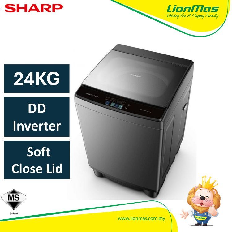 Sharp ESWX24AMG 24KG Direct Drive Inverter Top Load Washing Machine Mesin Basuh Sharp ESWX24AMG 24KG Direct Drive Inverter Top Load Washing Machine Mesin Basuh