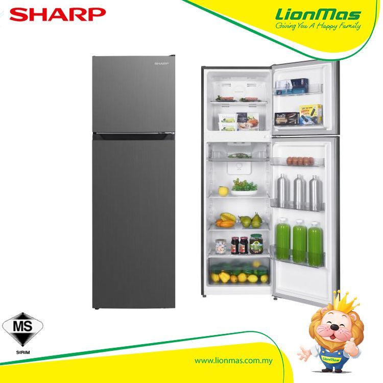 Sharp Refrigerator 2 Door Inverter 267L Fridge Peti Sejuk Peti Ais 2 Pintu Inverter Murah 冰箱 SJ2688MDS