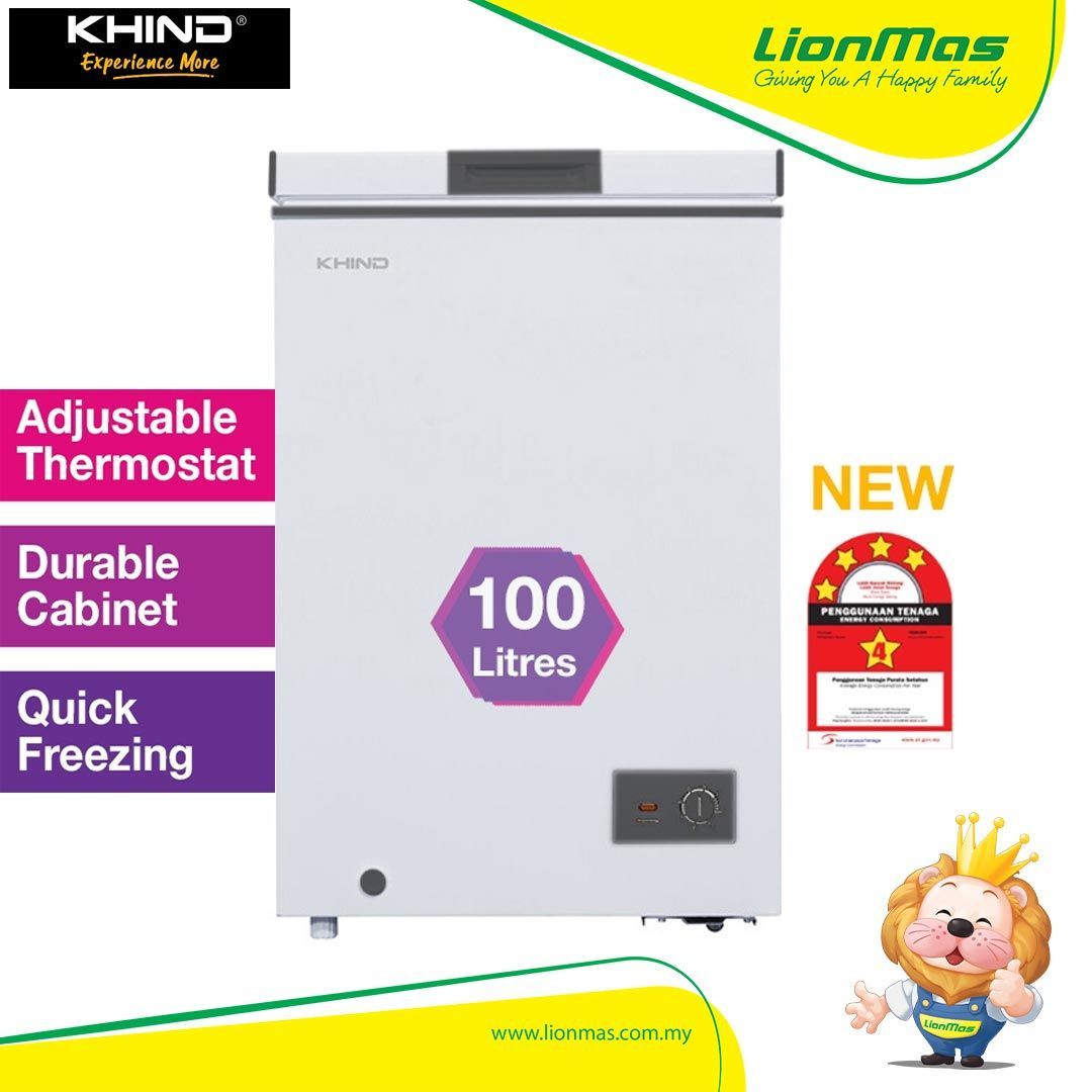 Khind Chest Freezer 100L FZ100S