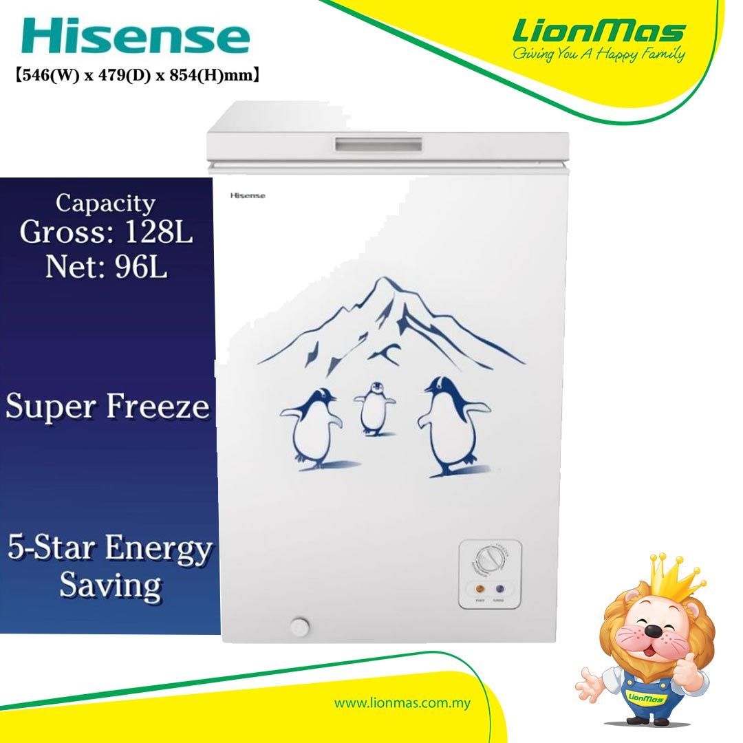 Hisense 128L 5 Star Mini Chest Freezer Super Freeze