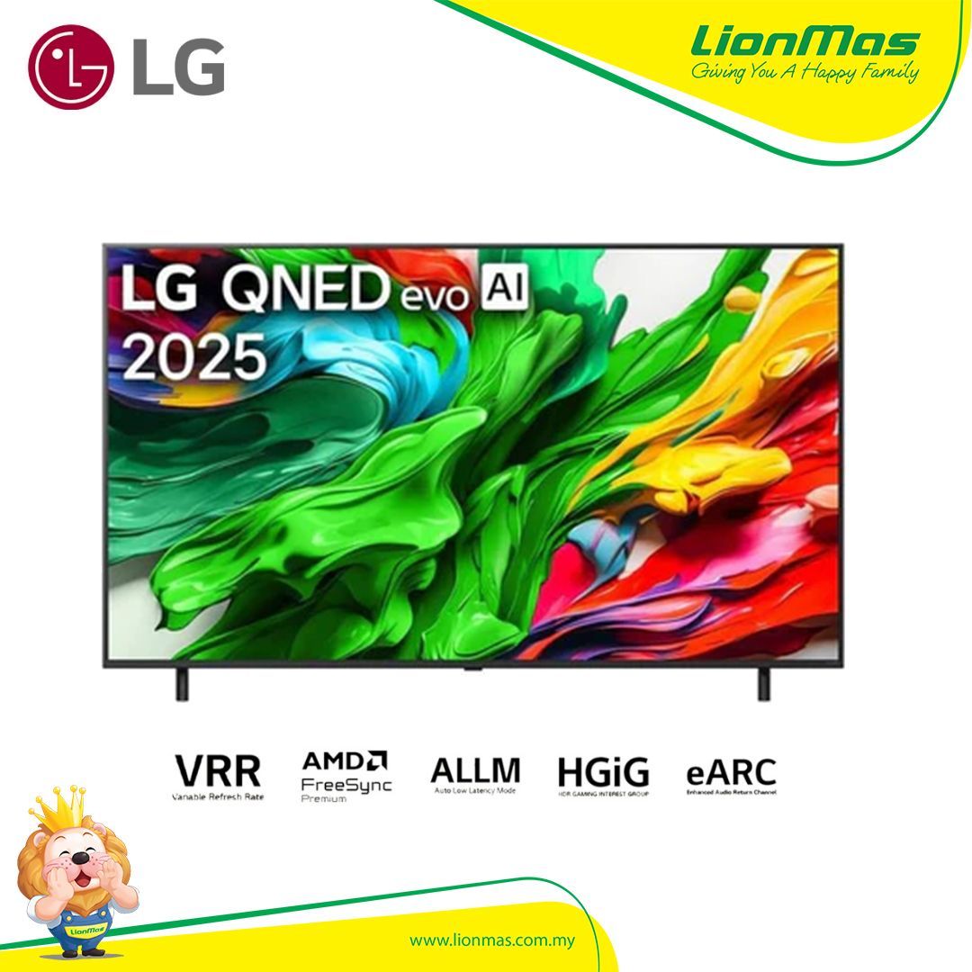 LG 65 LG 65" QNED evo AI Smart TV QNED86 Mini-LED 144Hz Gaming Mode* Dolby Vision & HDR10 4K UHD 65QNED86ASA