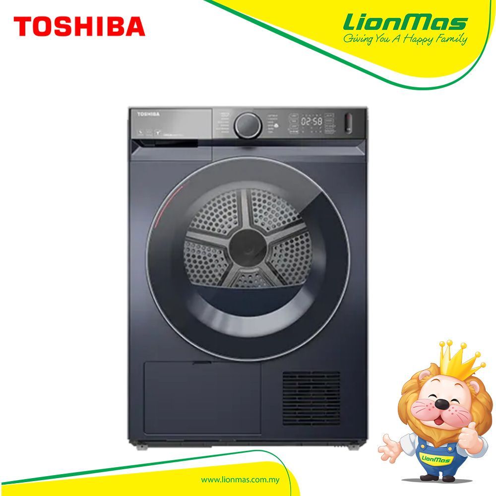 TOSHIBA HEAT PUMP DRYER 10KG TD-BP110GHM (MG) {TSmartLife Smart Control} {SENSE DRYâ„¢} {Anti-crease} TOSHIBA HEAT PUMP DRYER 10KG TD-BP110GHM (MG) {TSmartLife Smart Control} {SENSE DRYâ„¢} {Anti-crease}