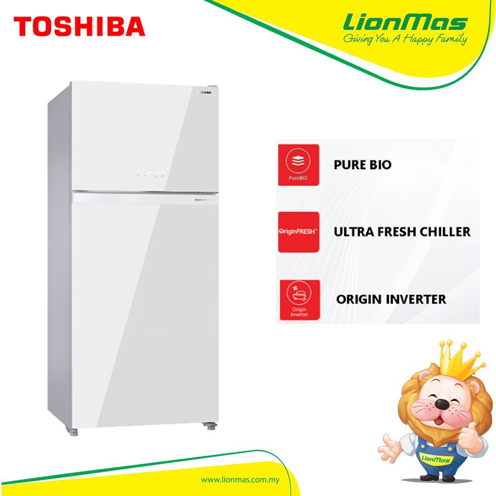 Toshiba GR-RT835WE-PGY(B5) 661L 2 Doors Inverter Refrigerator (White Glass)/Peti Sejuk/ 冰箱 Toshiba GR-RT835WE-PGY(B5) 661L 2 Doors Inverter Refrigerator (White Glass)/Peti Sejuk/ 冰箱