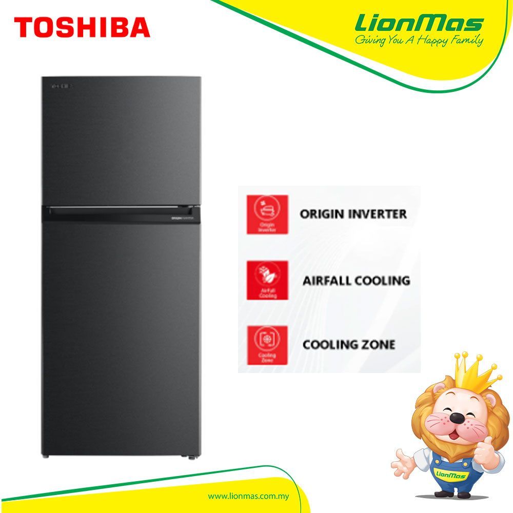 Toshiba GR-RT416WE-PMY(06) 360L 2 Doors Inverter Refrigerator / Freezer / Fridge / Peti Sejuk /冰箱