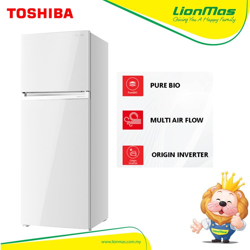 Toshiba GR-RT623WE-PGY(B5) 530L 2 Doors Inverter Refrigerator / Freezer / Fridge / Peti Sejuk /冰箱