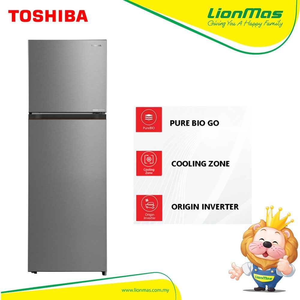 Toshiba GR-RT349WE-PMY(57) 330L 2 Doors Inverter Refrigerator Fridge (Starry Night Silver) /Peti Sejuk/ 冰箱 Toshiba GR-RT349WE-PMY(57) 330L 2 Doors Inverter Refrigerator Fridge (Starry Night Silver) /Peti Sejuk/ 冰箱