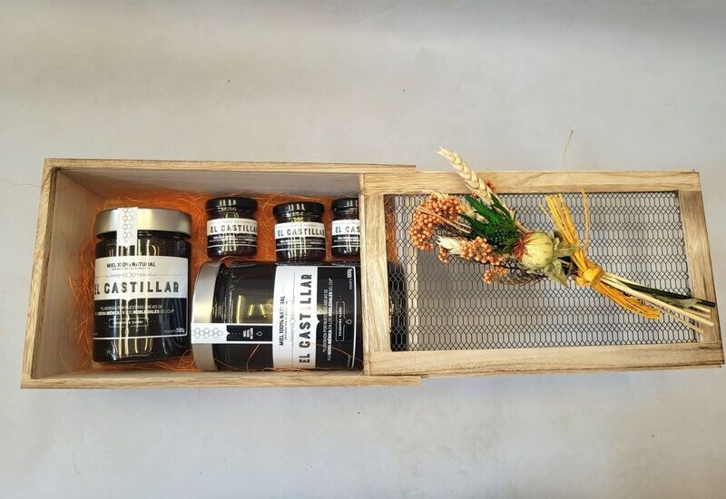 Pack regalo caja de madera (27x16x10)