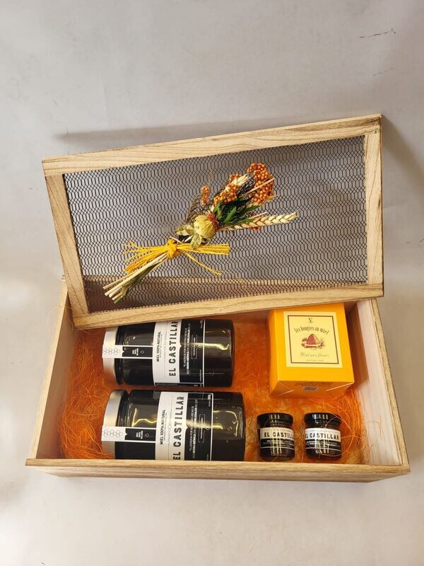 Pack regalo caja de madera (37x21x12)