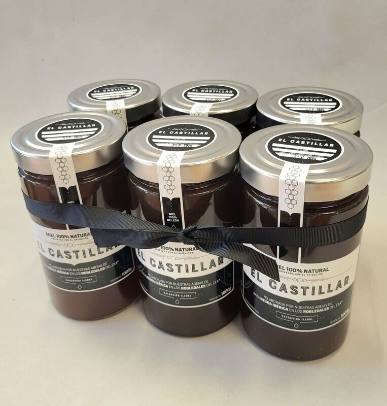 Pack 6 tarros de miel de 1Kg