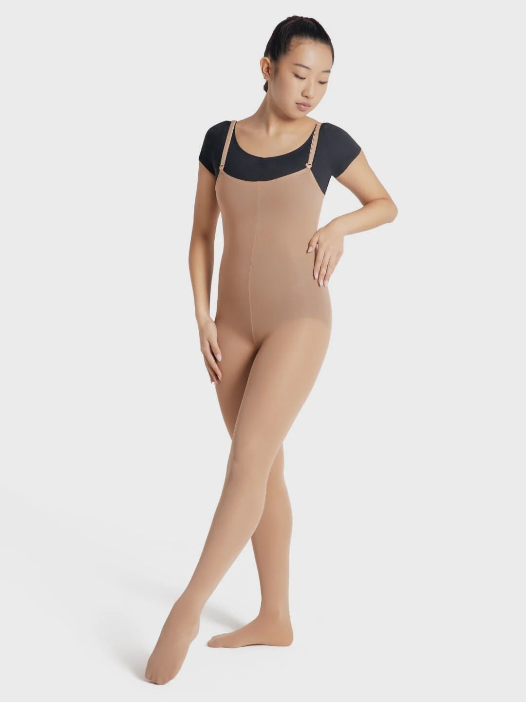 Capezio Trans Bodytight #1811W, Colour: CAR, Size: S/M