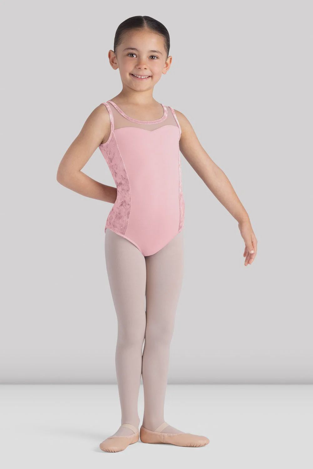 Bloch Child Scoop Neck Mesh Back Tank Leo