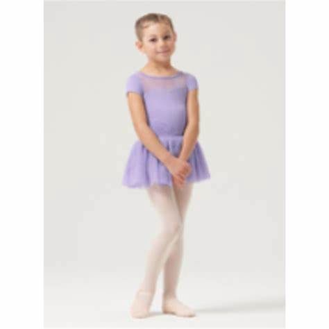 Bloch Child High Neck Cap Sleeve Tutu Leotard, Colour: Purple, Size: 2/4