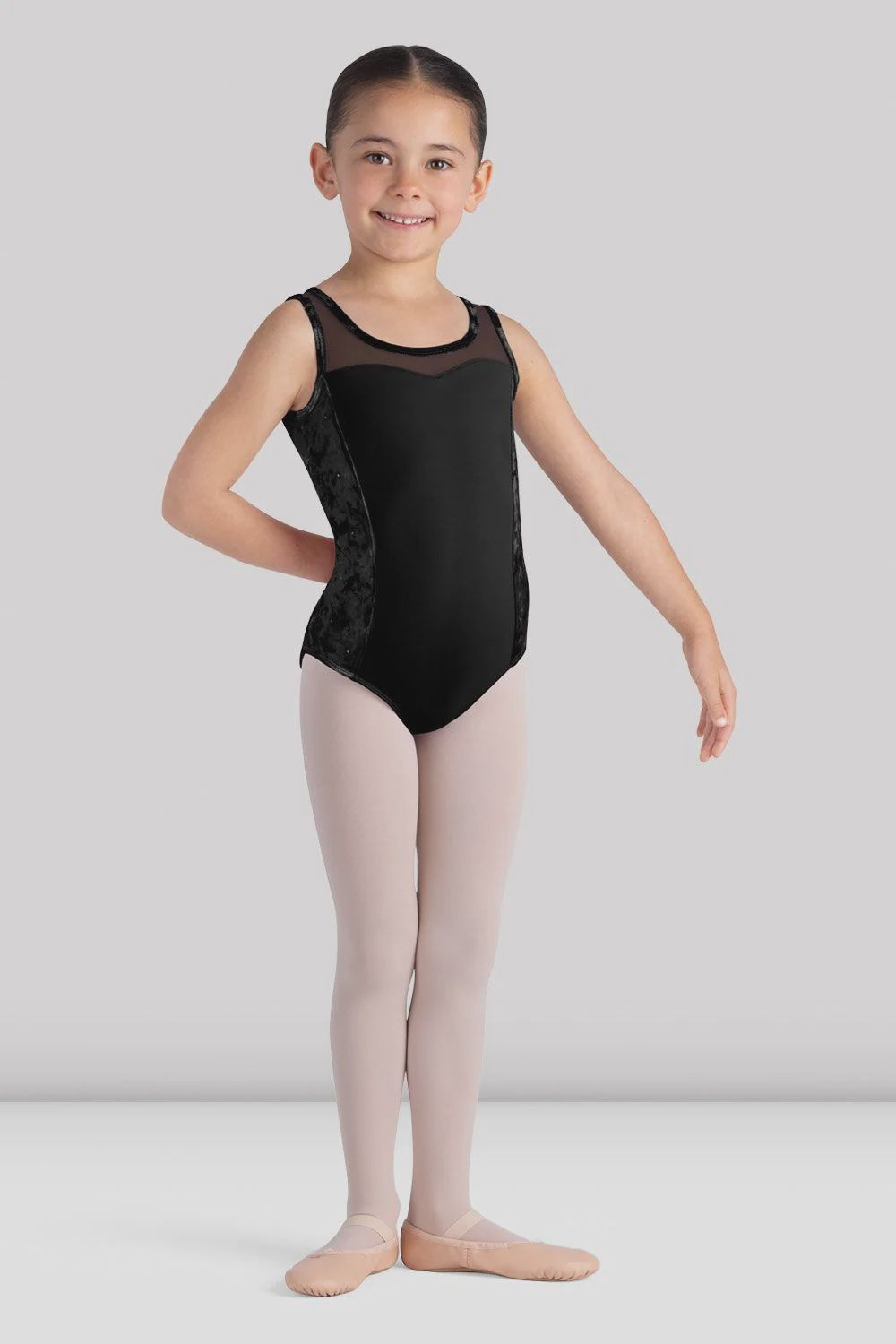 Bloch Scoop Neck Mesh Back Tank Leotard