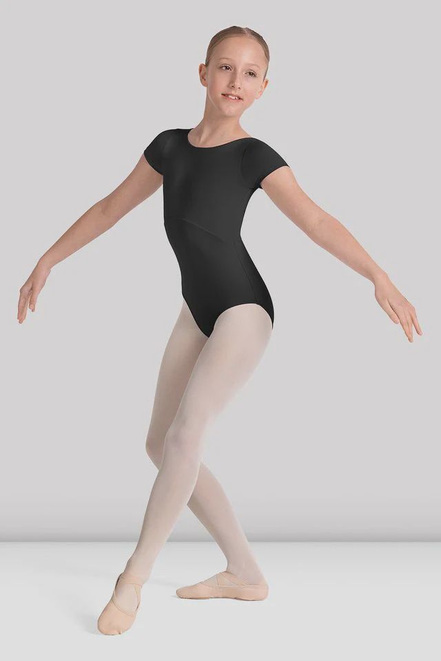 Mirella Child Boat Neck Twist Back Tank Leotard